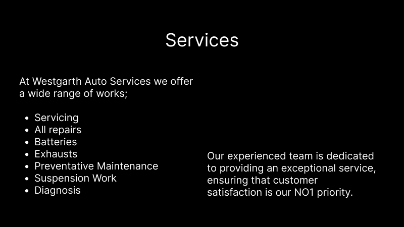 Image of Westgarth Auto's Main garage in Dunfermline,Fife